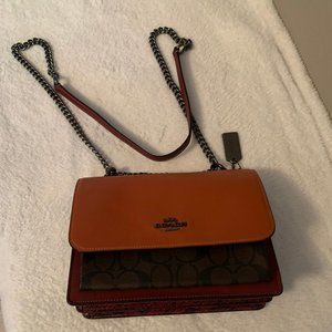 Idol Bag In Signature Canvas With Snakeskin Detail